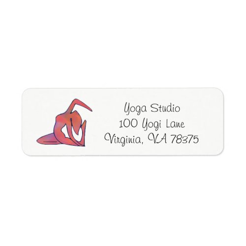 Yoga Girl Address Return Lable Label