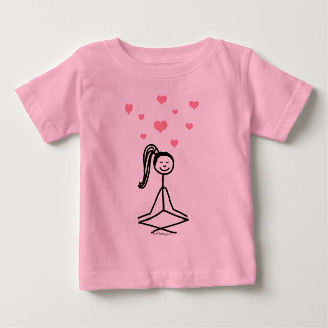 Yoga Girl Baby T-Shirt (Front)