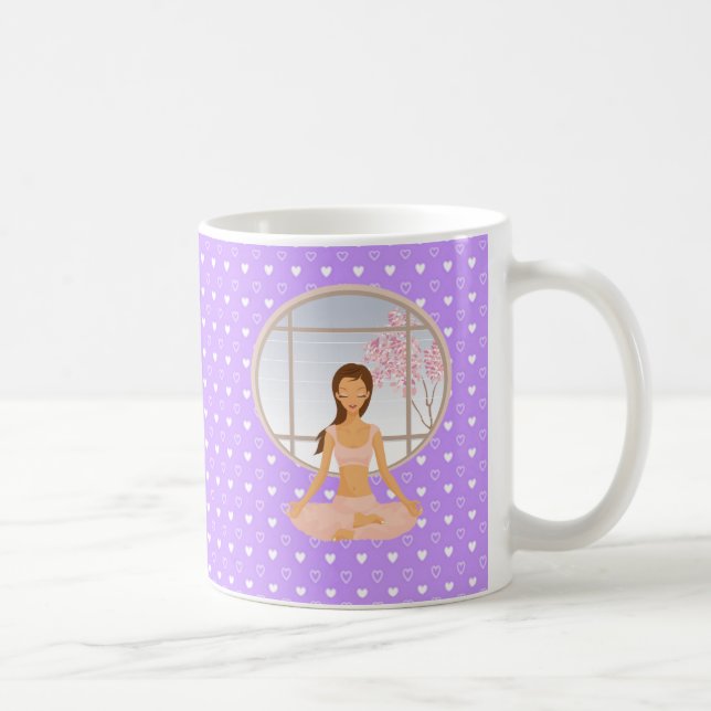 yoga girl coffee mug (Right)