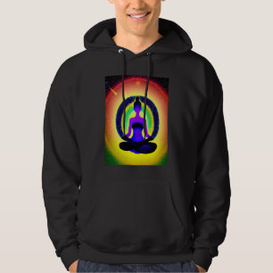 Yoga Girl Female Sun Salutation Meditation Chakra Hoodie