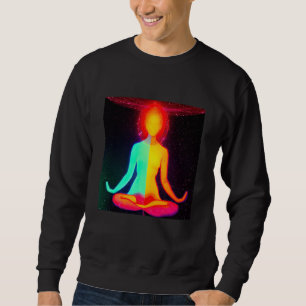 Yoga Girl Female Sun Salutation Meditation Chakra Sweatshirt