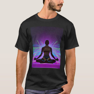 Yoga Girl Female Sun Salutation Meditation Chakra T-Shirt