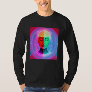 Yoga Girl Female Sun Salutation Meditation Chakra T-Shirt