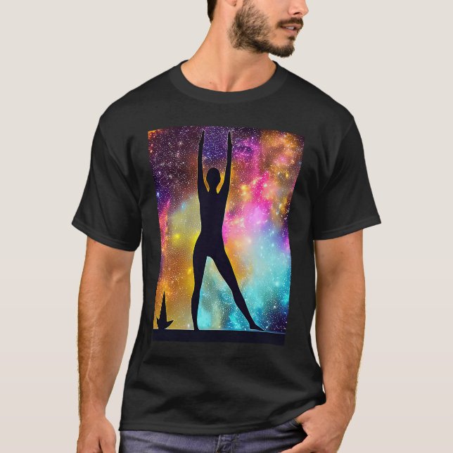Yoga Girl Female Sun Salutation Meditation Chakra  T-Shirt (Front)