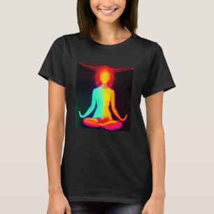 Yoga Girl Female Sun Salutation Meditation Chakra T-Shirt