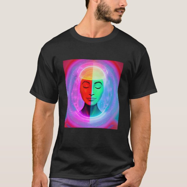 Yoga Girl Female Sun Salutation Meditation Chakra  T-Shirt (Front)