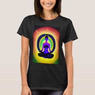 Yoga Girl Female Sun Salutation Meditation Chakra T-Shirt
