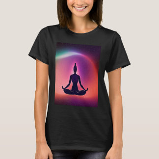 Yoga Girl Female Sun Salutation Meditation Chakra T-Shirt