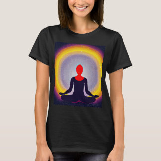 Yoga Girl Female Sun Salutation Meditation Chakra T-Shirt
