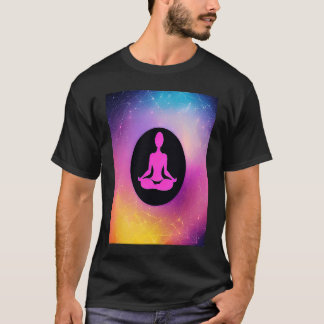 Yoga Girl Female Sun Salutation Meditation Chakra  T-Shirt