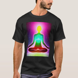 Yoga Girl Female Sun Salutation Meditation Chakra T-Shirt
