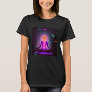 Yoga Girl Female Sun Salutation Meditation Chakra T-Shirt
