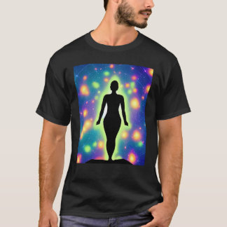 Yoga Girl Female Sun Salutation Meditation Chakra  T-Shirt