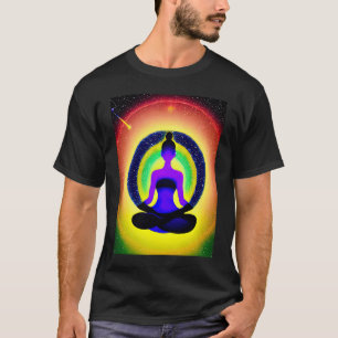 Yoga Girl Female Sun Salutation Meditation Chakra T-Shirt
