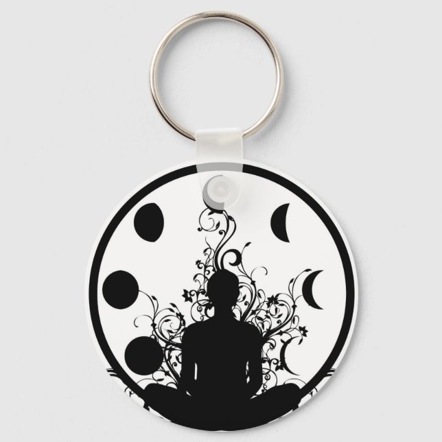 Yoga girl Key chain (Front)