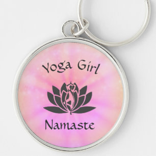 Yoga Girl Keychain