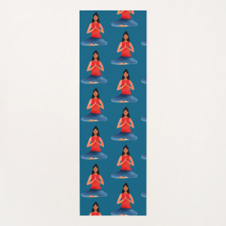 Yoga girl Meditation Namaste  Yoga Mat