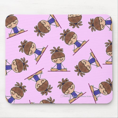 Yoga Girl Mouse Pad