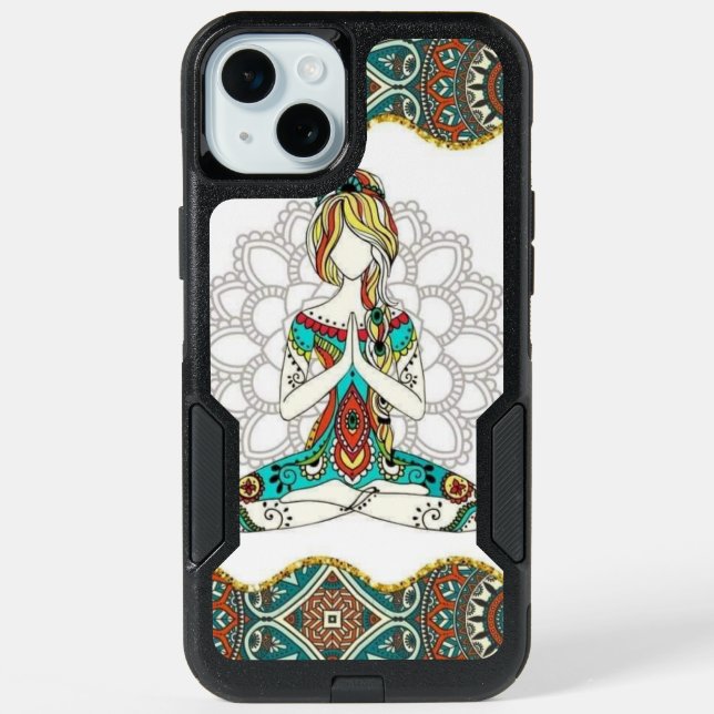 Yoga Girl - Namaste iPhone 15 Plus Case (Back)