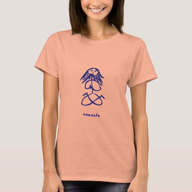 Yoga Girl namaste T-Shirt (Front)