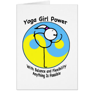 Yoga Girl Power Logo Cards
