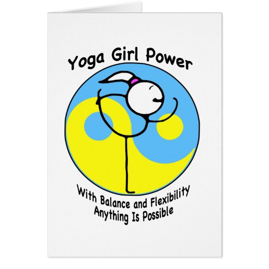 Yoga Girl Power Logo Cards (Front)