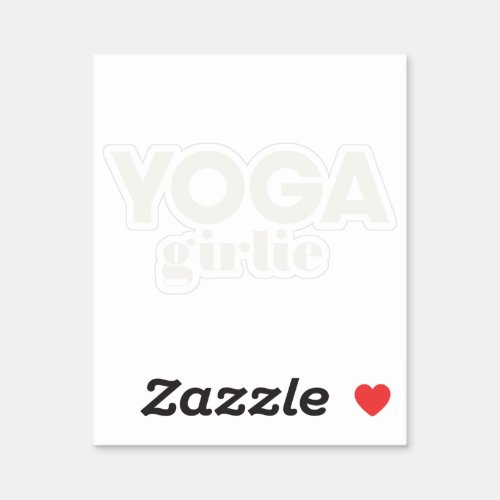 Yoga Girlie Sticker