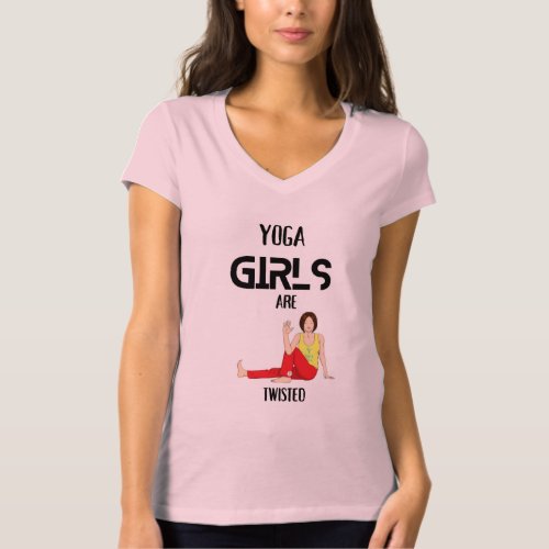 YOGA GIRLS ARE TWISTED T_Shirt