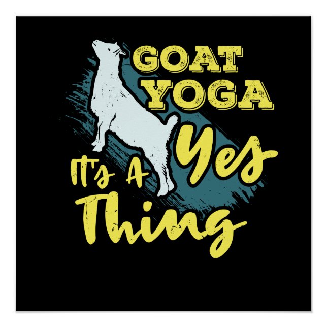 Yoga Goat Goatyoga Poster (Front)