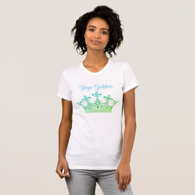 Yoga Goddess Blue Women's Tee (Front Full)