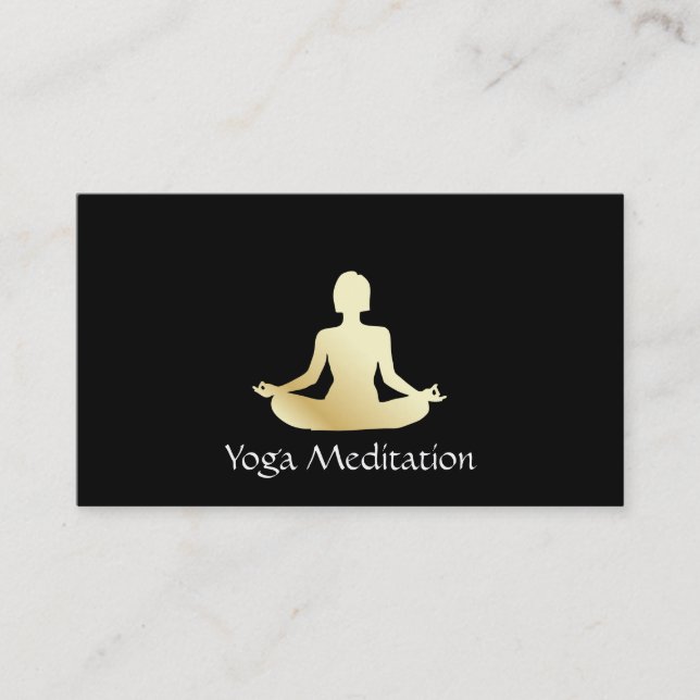 Yoga (gold) business card (Front)