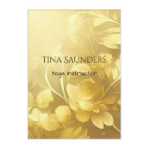 Yoga gold flowers custom name