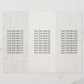 Yoga Gold Turquoise Lotus Mandala Linen Trifold (Back)