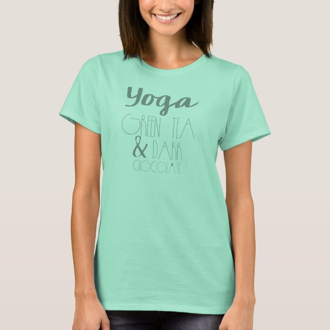 Yoga, Green Tea & Dark Chocolate Mint Tank Top (Front)