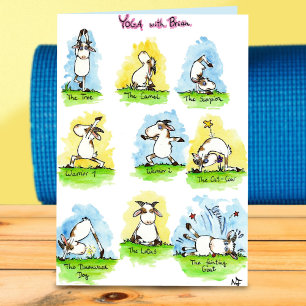 YOGA greeting card by Nicole Janes