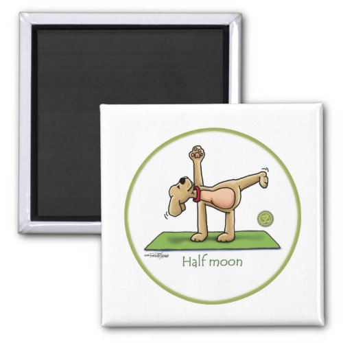 Yoga _ Half Moon Magnet