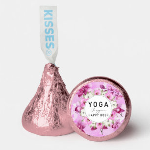 Yoga happy hour with purple orchid hershey®'s kisses®