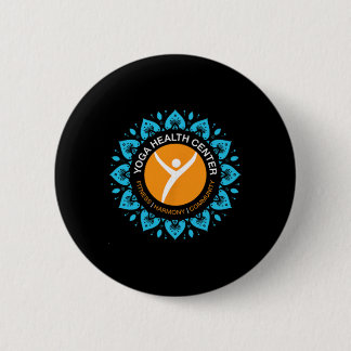 Yoga Health Center Love Word Cloud Design Button