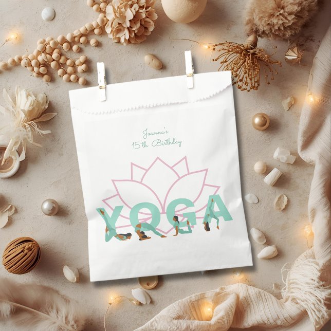 Yoga healthy birthday party favor bag (Creator Uploaded)