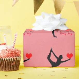Yoga Heart & Love your day, Every day / Yogini Wra Wrapping Paper