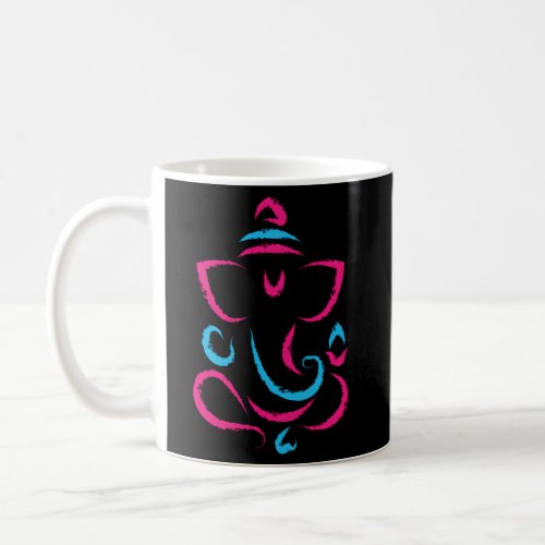 Yoga Hindu Indian Meditation Deepavali Diwali Rang Coffee Mug