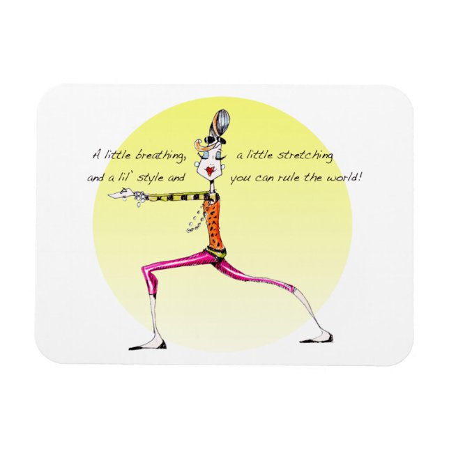 Yoga Humor Magnet (Horizontal)