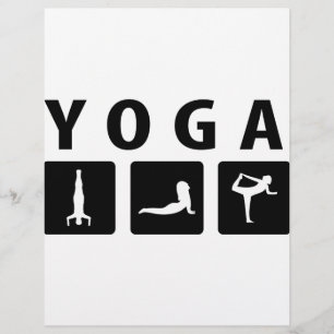 yoga icon flyer