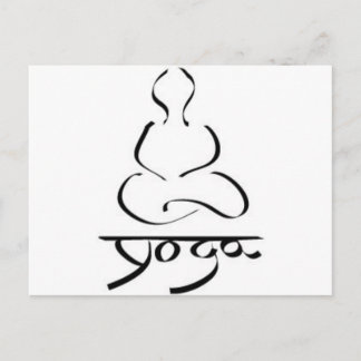 Yoga - India Hatha Hinduism Prana New Age Zen Postcard