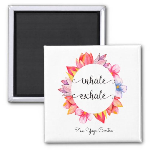 Yoga Inhale Exhale Meditation Quote Magnet