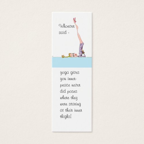 Yoga Inner Peace bookmark Business Card