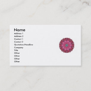 Yoga inspired mandela design Business Cards