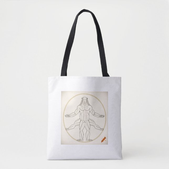 "Yoga-Inspired Tote Bag: Peaceful Design for Mind  Bag (Front)