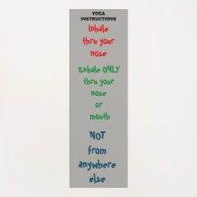 Yoga instructions