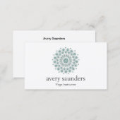 Yoga Instructor and Meditation Coach Logo Business Card (Front/Back)